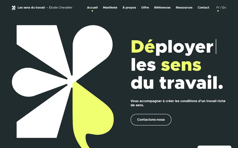 Capture d'écran du site Élodie Chevallier Coaching